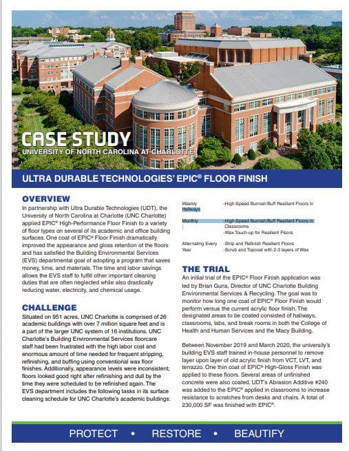 CASE STUDY - UNC AT CHARLOTTE