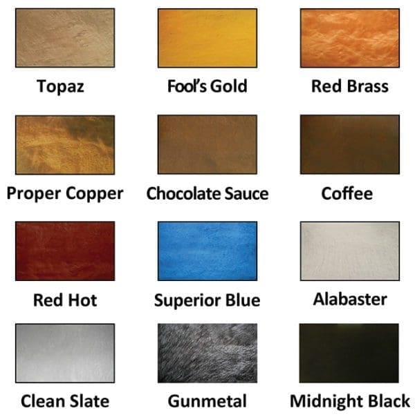 metallic colors