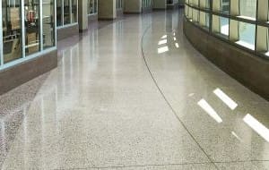 STMA terrazzo hallway