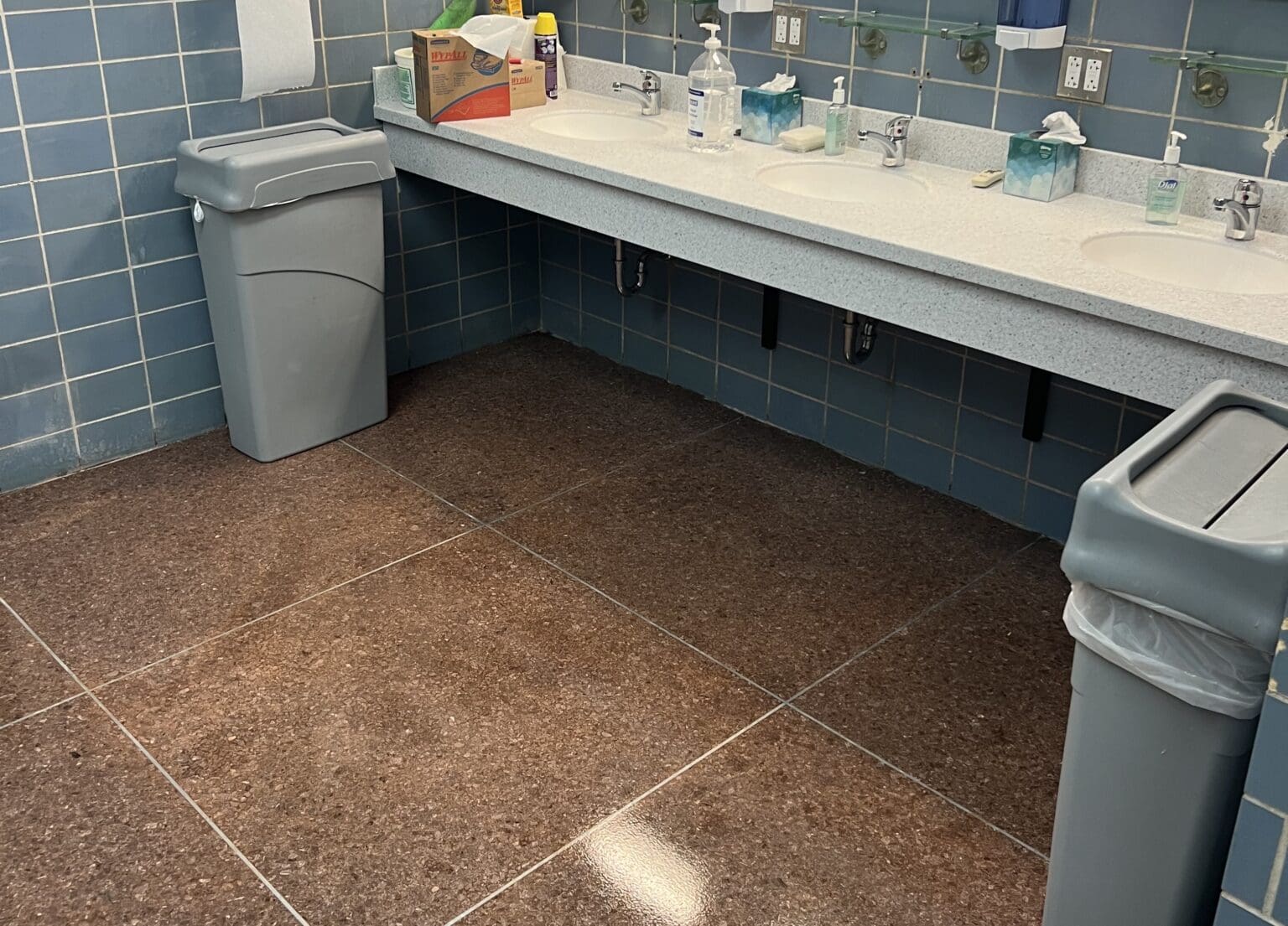terrazzo restroom